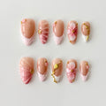White Blossom Handmade Press-On Nails